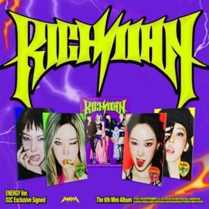 [SIGNED] aespa - 6TH MINI ALBUM - RICH MAN (ENERGY VER) + GISELLE SIGNED PHOTOCARD